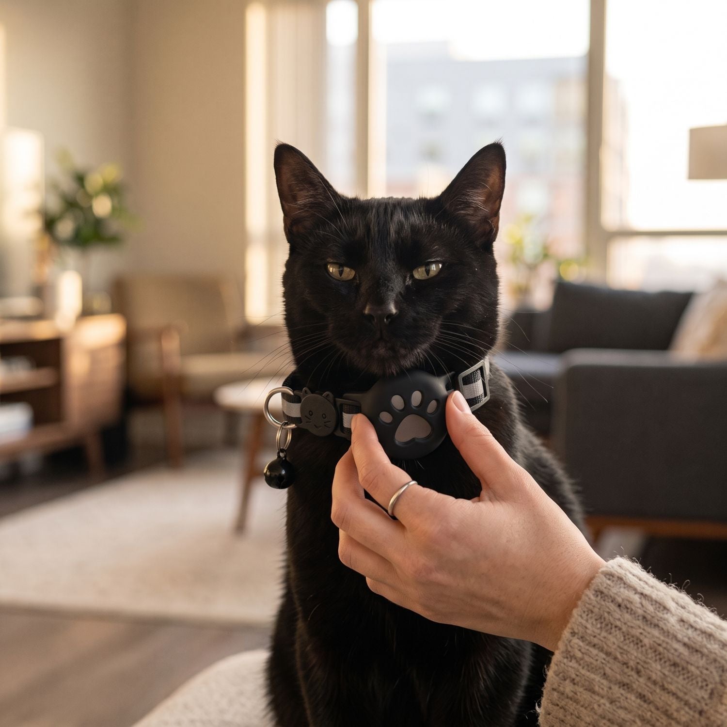 Splash-resistant MEOWTIK cat collar